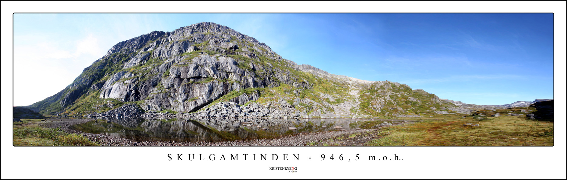 Panorama-Skulgamtinden3.jpg - Utsikt fra dalenføret i bunn av fjellet. OBS! Bildet viser ikke Skulgamtinden.