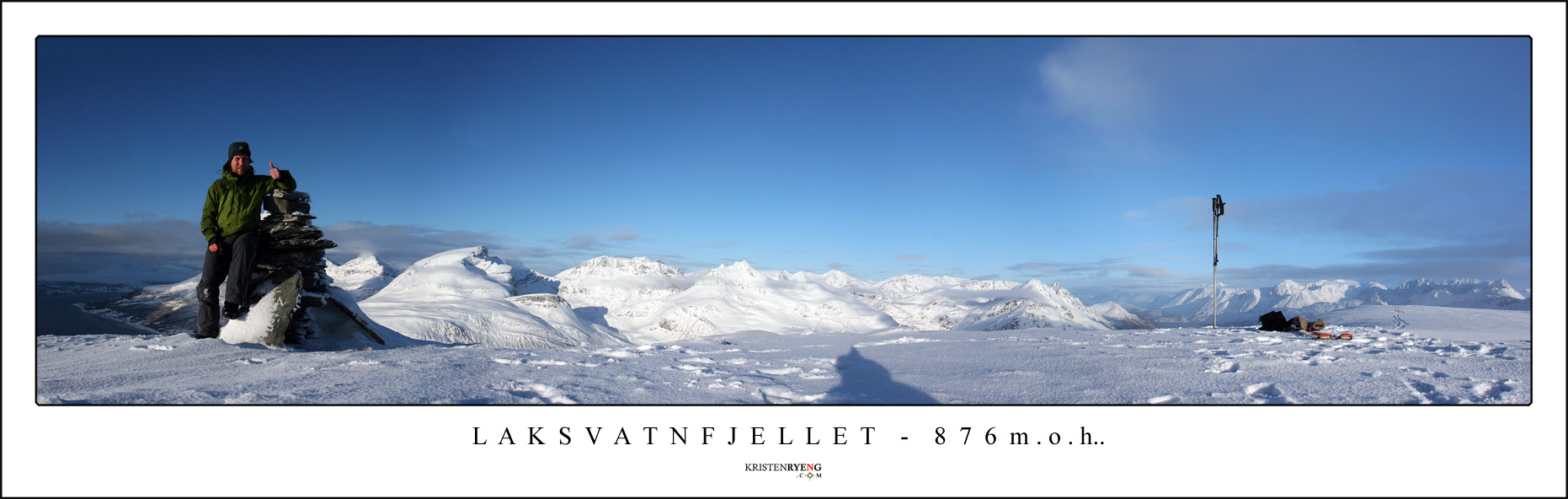 Panorama-Laksvatnfjellet.jpg - Laksvatnfjellet - 876 moh (Laksvatn)