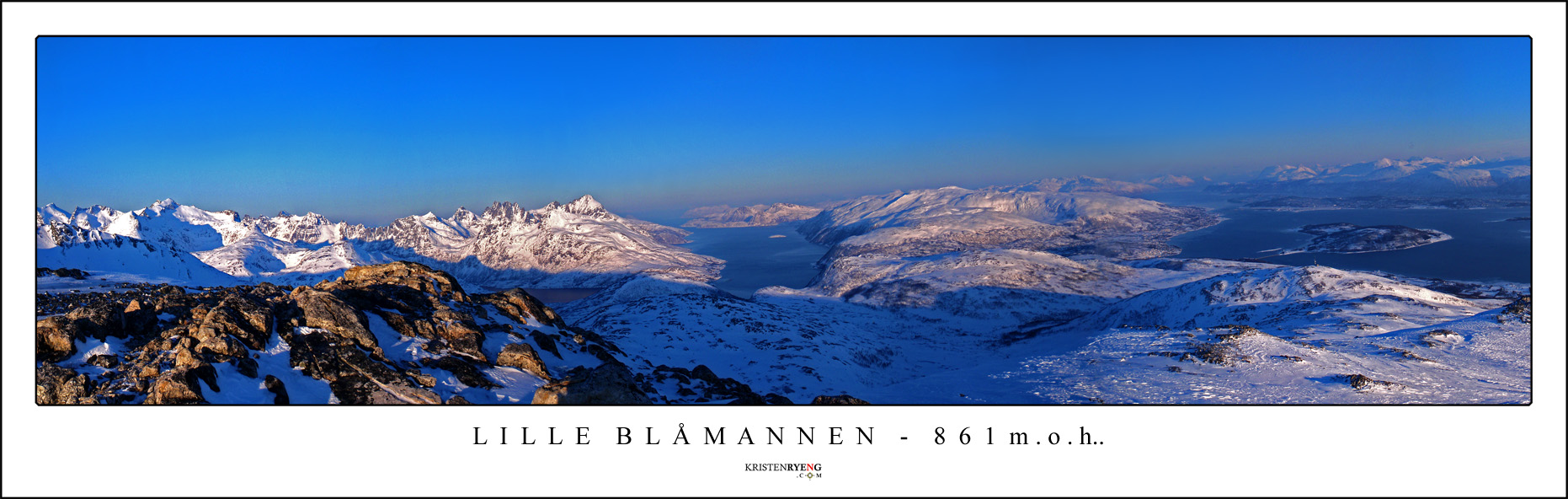 Panorama-Lille-Blamann.jpg - Utsikt fra Lille Blåmannen - 861 moh (Kvaløya)
