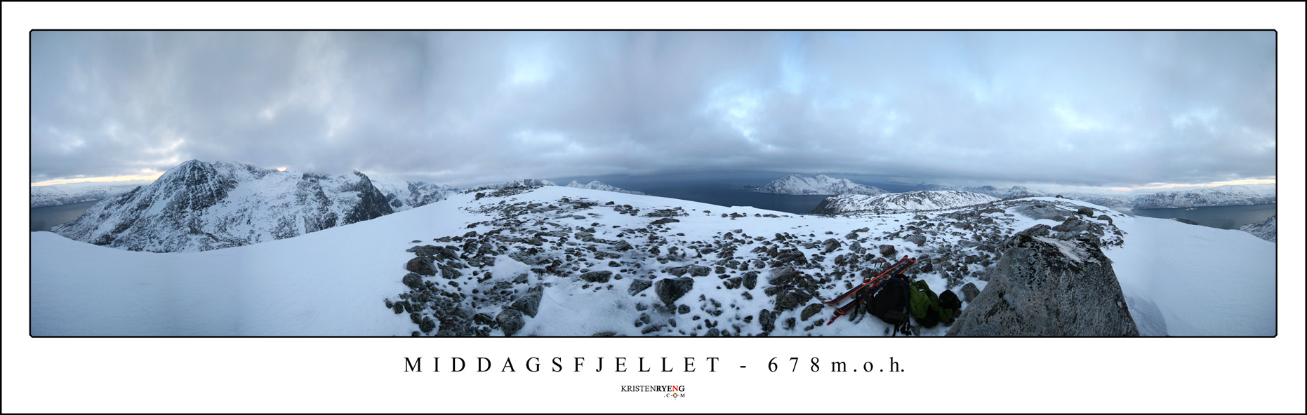 Panorama-Middagsfjellet.jpg - Middagsfjellet - 678 moh (Kvaløya)