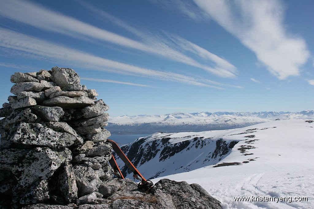 IMG_0292.JPG - Stålhovdet med utsikt tilbake mot Lille Blåmann og "skitoppen".