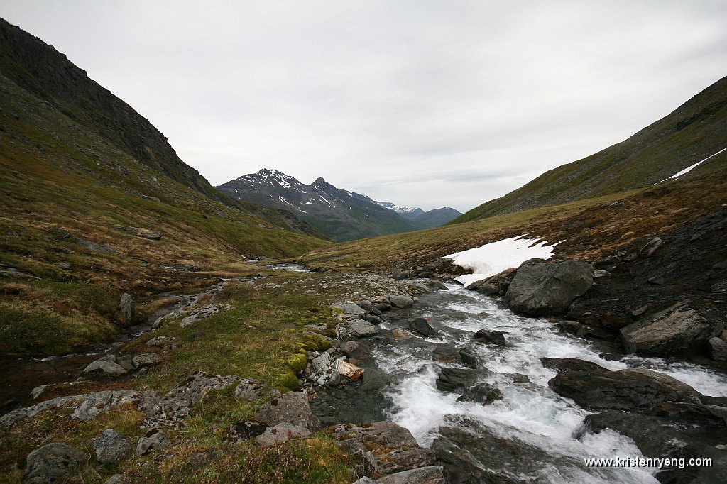 IMG_0026.JPG - Utsikt ned Tiurdalen. Fjellene i bakgrunnen er toppene til Sieidi.