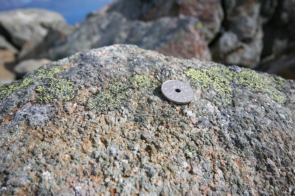 IMG_0300.JPG - Og på toppen fikk jeg min belønning... Ikke stort, men men :-))